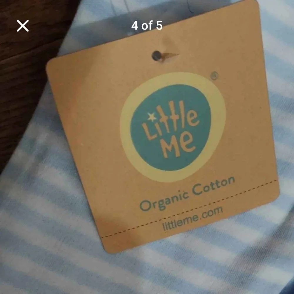 NWT Little Me Organic Pups 5 PC Bodysuit & Pant Set  ~sz 6 MOS